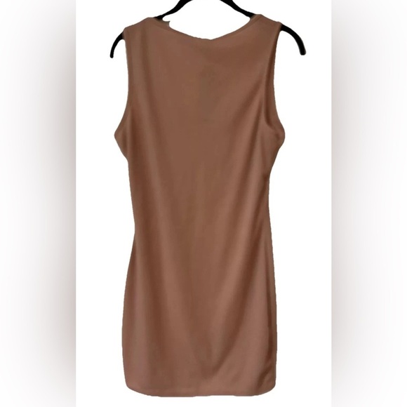 NWT Nasty Gal Sleeveless Mini Dress in Blush/Tan Size 10 flirty, feminine - Picture 2 of 6